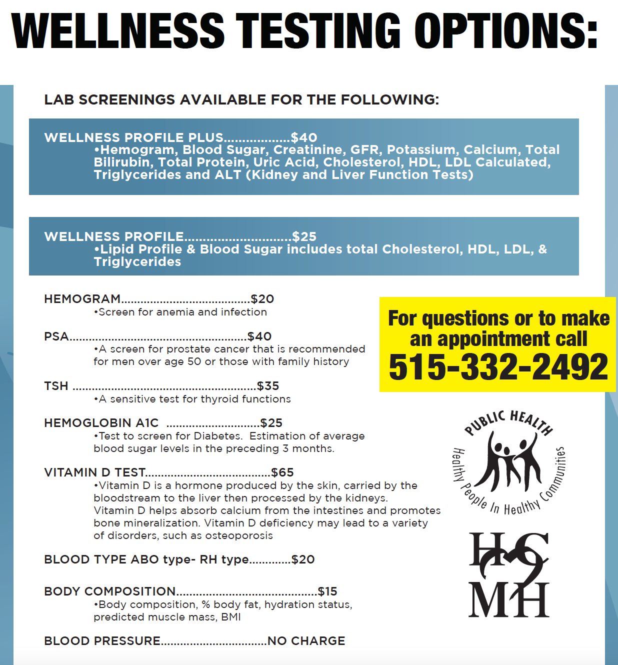 Community Wellness Screening